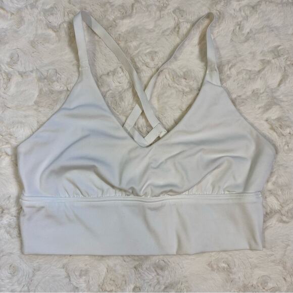 Offline by Aerie White Strappy Sports Bra Medium Support Stretch Women’s Medium - Picture 1 of 6